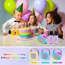 ShinePick Kids Karaoke Machine with 2 Wireless Microphones Portable Bluetooth Mini Karaoke Machine Speaker Kids Toys Christmas Birthday Gift for 3 4 5 6 7 8 9 10 11 12+Year Old Girls Boys (Purple)