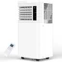 Portable Air Conditioner 10000 BTU (ASHRAE), 3-in-1 Mode AC Cools Up to 450 Sq. Ft., LED Display & Remote Control, 24H Timer, AC Unit with Window Kits for Bedroom,Dorm,Office(White)