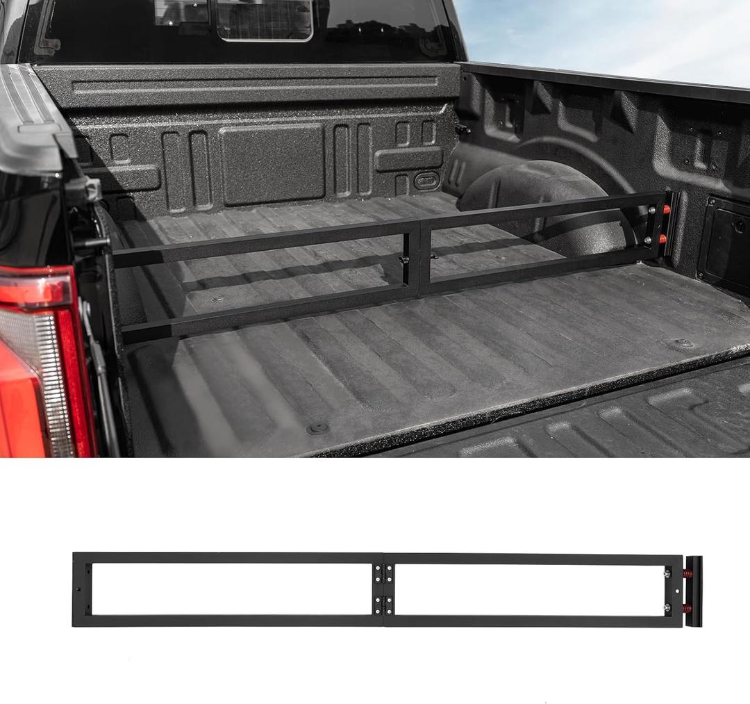 Truck Bed Divider Compatible with 2024 2025 2026 Ford F150 Cargo Divider Trunk Organizer Aluminum Alloy Luggage Divider Replacement for 2024 F-150 Accessories