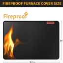 Stove Top Covers For Electric Stove Mat, Heat Resistant Mat for Glass Cooktop Double-Sided Fireproof Waterproof Oilproof 28.5 x 20 Inches Black