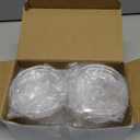 4 Pack Acrylic Qtip Holder Dispenser for Cotton Swabs, Balls, Pads, Floss Picks- Small Clear Acrylic Canister Apothecary Jar Set, Bathroom Essentials Accessories Decor, Vanity Makeup Storage Organizer