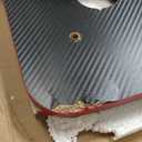 BestOffice Gaming Desk Computer Desk 47 Inch Home Office Desk Extra Large Modern Ergonomic Black PC Carbon Fiber Table Gamer Workstation with Cup Holder Headphone Hook (Red)