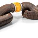 Camco 39625 Revolution 20' Sewer Hose Kit with 360 Degree Swivel Fittings and 4-in1 Elbow Adapter, Ready to Use Kit with Hose and Adapter