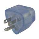 Conntek 14101-LT 15-Amp Male Plug to 30-Amp RV Female Connector with Power Neon Light, Clear Blue