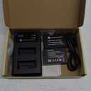 FirstPower 2-Pack LP-E12 Battery and Dual USB Charger for Canon EOS M, EOS M2, EOS M10, EOS M50, EOS M50 Mark II, EOS M100, EOS M200, Rebel SL1, PowerShot SX70 HS Digital Camera