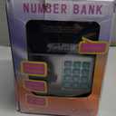 Piggy Bank Electronic Mini ATM for Kids Baby Toy, Safe Coin Banks Money Saving Box Password Code Lock for Children, Boys Girls Best Gift (Black)