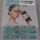 Cordless Wrist Massager with Heat, 3000mAh Wrist Heating Pad with Massage for Carpal Tunnel Pain Relief, USB Rechargeable Heated Wrist Brace Wrap for Wrist & Arm, 3 Vibration Modes Wrist Warmer (One Size, Black/Gray)