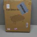 Litter Catching Step for Cat Litter Box, Litter Trap Stool for Automatic Litter Box Self Cleaning, Litter Collection Stairs, Litter Catcher Ramp for Old Geriatric Senior Cat or Kitten (Grey)