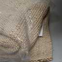 KEMA Jute Cotton Hand Woven Area Rug - 4x6 Feet, Natural White