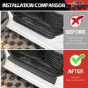 Door Sill Guards Kit Fit for 2024-2026 Toyota Tacoma Double Cab Accessories Entry Guard Protector Door Sill Protector