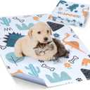 Washable Pee Pads for Dogs, 2 Pack Small 18"x24" Super Absorbent Reusable Puppy Pads Pet Training Pads, 100% Waterproof Non-Slip Puppy Pee Pads Whelping Dog Playpen Crate Potty Pads Puppy Essentials