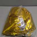 Metallic Golden Spandex Chair Sash, Stretchable Elastic Bands Durable,Slipcovers for Christmas Engagement Event Birthday Decoration, Size 13x5 in