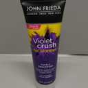 John Frieda 8.3 Ounce Shampoo for Blonde Hair, Violet Crush Purple Shampoo, Neutralizes Brassy Yellow Tones, Blonde Toner for Bleached, Platinum