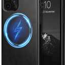 TENDLIN Magnetic Case Compatible with iPhone 11 Pro Max Case Premium Leather TPU Hybrid Cover (Compatible with MagSafe) Black