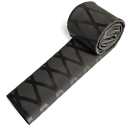 3.3 FT Dia 1.2'' Fishing Rod Shrink Wrap Tubing Heat Shrink Grip Non Slip Waterproof Hand Grip Wrap, Black