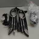 Fog Light Assembly Compatible with 2014-2017 Odyssey Van 4-Door Clear Lens Bumper Driving Lamps w/Switch Harness + Bulbs HO2592137 HO2593137