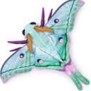 FRANKIEZHOU Realistic Luna Moth Plush Animal - Green 15 Inch,Long-Tailed Silk Moth Plush Toy, Soft Moth Stuffed Toy, Girls Toy, for Kids, Baby Gift,Home Decor, Cuddle Toy, Medium