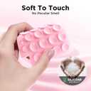 2 x 2 Pack Silicone Suction Cup Phone Case Mount Double-Sided, Hands-Free Strong Grip Holder for iPhone and Android, Sticky Phone Stand for Selfies and Videos, Pink+Transparent