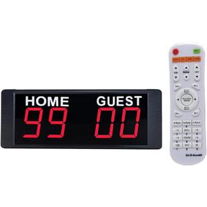 Wall Mounted Electronic Digital Scoreboard for Basketball Soccer Boxing Sports Tennis Boxing Stopwatch Time Counting Foul Count