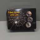 Halloween Spider Web Lights Decoration: 250 LED 16.4Ft Giant Light Up Spider Web Outdoor with 8 Lighting Modes, 5FT Large Spider, Stretch Cobweb for Yard Garden Haunted House Lighted Decor