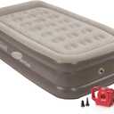 Coleman SupportRest Double-High 18" Twin Air Mattress | Indoor and Outdoor Raised Airbed with 120V Rechargeable Air Pump | Blow Up Air Mattress for Camping