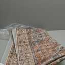 Lahome Oriental Hallway Runner Rug, 2.5x8 Kitchen Runner Non Slip Ultra-Thin, Soft Washable Hallway Rug Distressed Non Shedding Long Carpet for Entryway Laundry Room Bathroom, Peach/Orange (Terracotta)