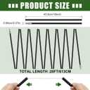 Yaocom Fiberglass Tent Poles Replacement Pre Assembled Black Tent Poles Camping Rod Parts for Hiking Outdoor Camping Backpacking