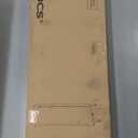 SONGMICS 6 LEDs Mirror Jewelry Cabinet, 47.2-Inch Tall Lockable Wall or Door Mounted Jewelry Armoire Organizer with Mirror, 2 Drawers, Christmas Gift, 3.9 x 14.6 x 47.2 Inches, Toasted Oak Color