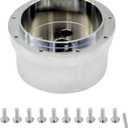 1967-94 GM chevy 9 Bolt Aluminum Billet Steering Wheel Hub Adapter Chrome