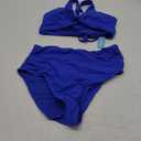 Women High Waisted Bikini Sets - Two Piece Tummy Control Swimsuits Cut Out Twist Bathing Suits 2025 Swimwear L