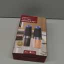 CIRCLE JOY Gravity Electric Salt and Pepper Grinder Set Automatic Salt and Pepper Grinder Set with LED Light, Battery Operated, Adjustable Coarseness, Large Capacity, for Home Kitchen BBQ