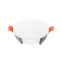 Awclub 7.3-Inch Spring Mount Ceiling Cover Plates, Recessed Light Trim Wall, Downlight Hole Cap Decorative Panel with Buckle Fit 5-6.9inch Round Hole Ceiling Openings, White 1 Pack