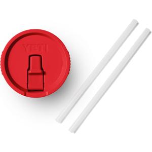 YETI Rambler 30 oz Travel Mug Straw Lid, Rescue Red
