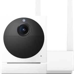 Wyze Cam Outdoor Starter Bundle v2 (1 Camera + Base Station) - 1080p HD Wireless Home Security Camera, Battery-Powered, IP65 Rated, Color Night Vision, 2-Way Audio, Compatible with Alexa & Google