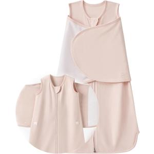 Transitional Swaddle Newborn Houdini Proof Baby Sleep Sack 0-6 Months 1.0 TOG (Blush Pink)