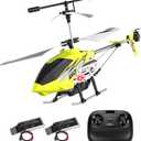 Cheerwing U12 Remote Control Helicopter with Altitude Hold, Mini RC Helicopter for Adults Kids, One Key take Off/Landing and 2 Batteries (Yellow)