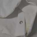 Zenna Home Fabric Shower Curtain Liner, Herringbone Patterned Fabric Liner for Showers and Bathtubs, Waterproof Polyester Material, 70 x 72 Inches, White