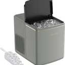 Frigidaire, Countertop Ice Maker, 26 lbs per Day Fast Bullet Ice Making Machine with Touch Display, 9 Pieces in 715 Minutes, Portable Ice Machine for Home Kitchen, Office & RV, Green