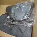 NLQR #69C Dark Gray Driver & Passenger Side Bottom Replacement Cloth Seat Covers & Driver Side Foam Cushion Compatible with Chevy Silverado GMC Sierra 1500 2500HD 3500HD 2003 2004 2005 2006 2007