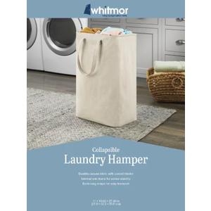 Whitmor Canvas Laundry Hamper