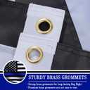 AZCOVER Embroidered Stars Thin Blue Line Flag, 3x5 FT Police Flags for Outdoor, Heavy Duty Back The Blue Banner Lives Matter with 2 Brass Grommets All Weather Lasting