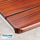 20" Folding Teak Shower Seat Wall Mounted 400 lbs Teak Wood Foldable Shower Bench, Larger Teak Folding Shower Bench, Fold Down Shower Seat for Inside Shower, Teak Shower Chairs Stool