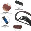 1/2 x 18 inch Sanding Belts, Aluminum Oxide,10 Each of (40/60/80/120/180/240), Fits for Astro 3037,for WEN 6307,for Ryobi PSD101B,for Ingersoll 360-418