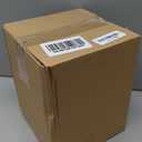 Amber Glass Vase Bud Flower Vase with Modern Design, Brown Wide Mouth Decorative Vase Gift for Home Decor, Living Room, Dining Table, Entryway, Shelf, Wedding, Office, 7.3 Inch (Amber)