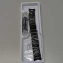 GOLDTOLUCK No Gap Stainless Steel Band Compatible with Samsung Galaxy Watch 8 7 6 5 4 Classic FE Pro Ultra 40mm 44mm 46mm 43mm 47mm 45mm 42mm Replacement Men Women Milanese Metal Elegant Casual (Black)