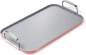 Caraway Double Burner Griddle, 19x12" Griddle Pan
Non-Stick Ceramic Coated, Non-Toxic, PTFE and PFOA Free, Oven Safe and Compatible with All Stovetops, Perracotta