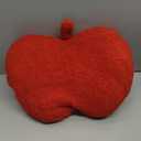 bLwhzfi Like-Apple Shaped Pillow, 3D-Apple Plush Cushion Christmas Eve Throw Pillow, Fruit Throw Pillow Cute-Apple Shaped Fun Home Decor of Fruit Themed Shaped Cushions (Red)