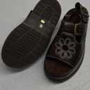 KIFIWUI Brown Platform Sandals for Women Chunky Ankle Buckle Casual Open Toe Comfortable Flower Decoration Fisherman Sandals Sizes 6, Brown