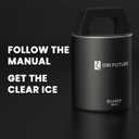 GLAZER mini, Clear Sphere Ice Mold, Ball Ice Cube Maker for Whiskey