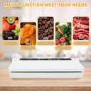 Vacuum Sealer Machine for Food,Compact Vacuum Sealer for Food, Digital Timer, Moist/Dry, with 20 Vacuum Bags